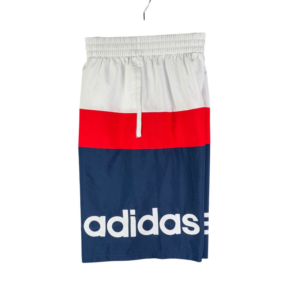 Adidas Woven Colorblock Shorts Activewear RWB Red‎ White Blue Youth Large 14/16